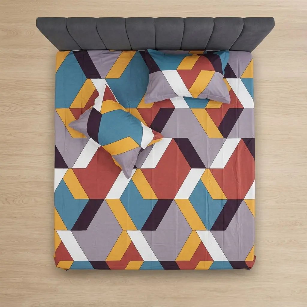 BeDeck Bedsheet | 100% Cotton [A] | Double Bedsheet