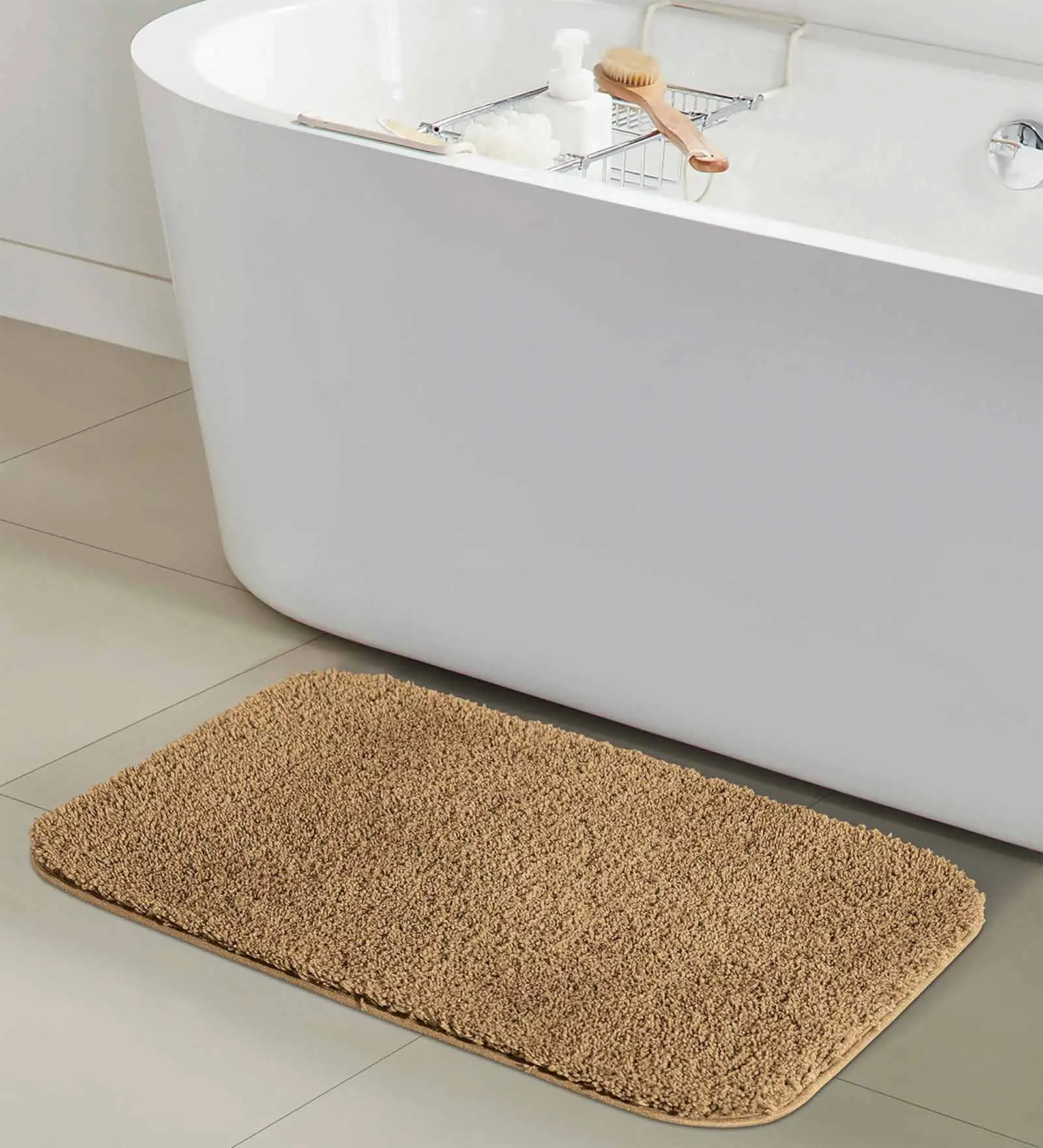 Franky Quick – Dry Bath Mat 40x70 cm | Ultra Absorbent 1400 GSM Polyester | Soft Non – Slip Bathroom Rug | Fast Drying...